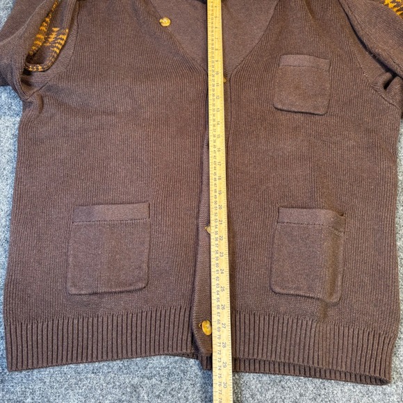 Pendleton Mens Shawl Collar Cardigan Brown Harding Aztec Print Size XL - Picture 7 of 7